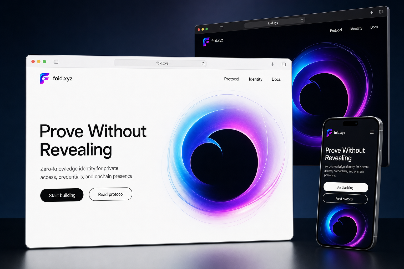 foid.xyz website concept preview