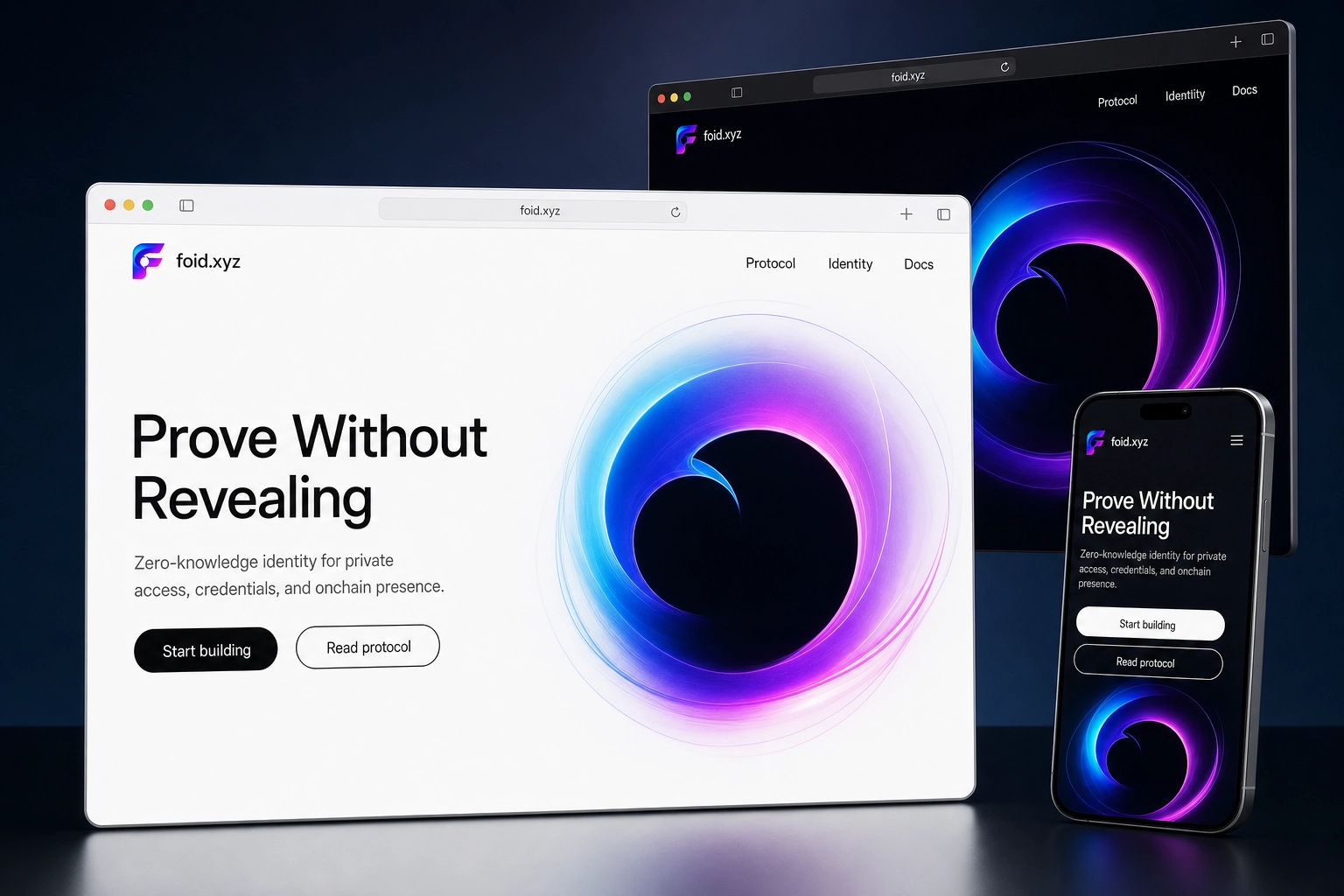 foid.xyz website concept preview