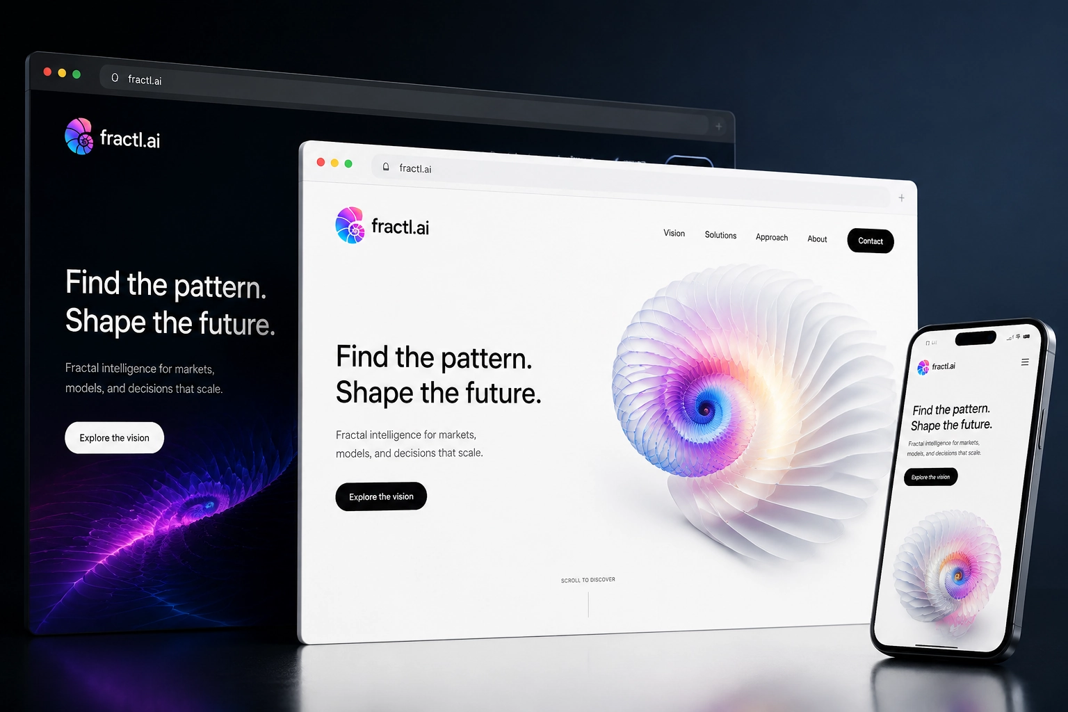 fractl.ai website concept preview
