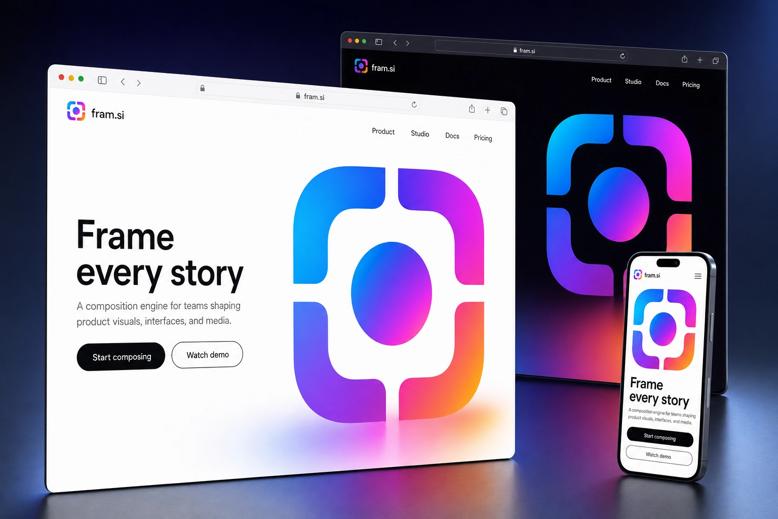 fram.si website concept preview