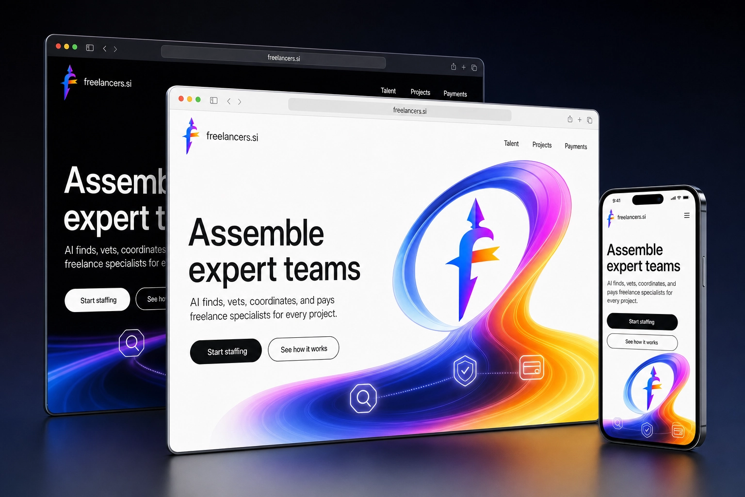 freelancers.si website concept preview