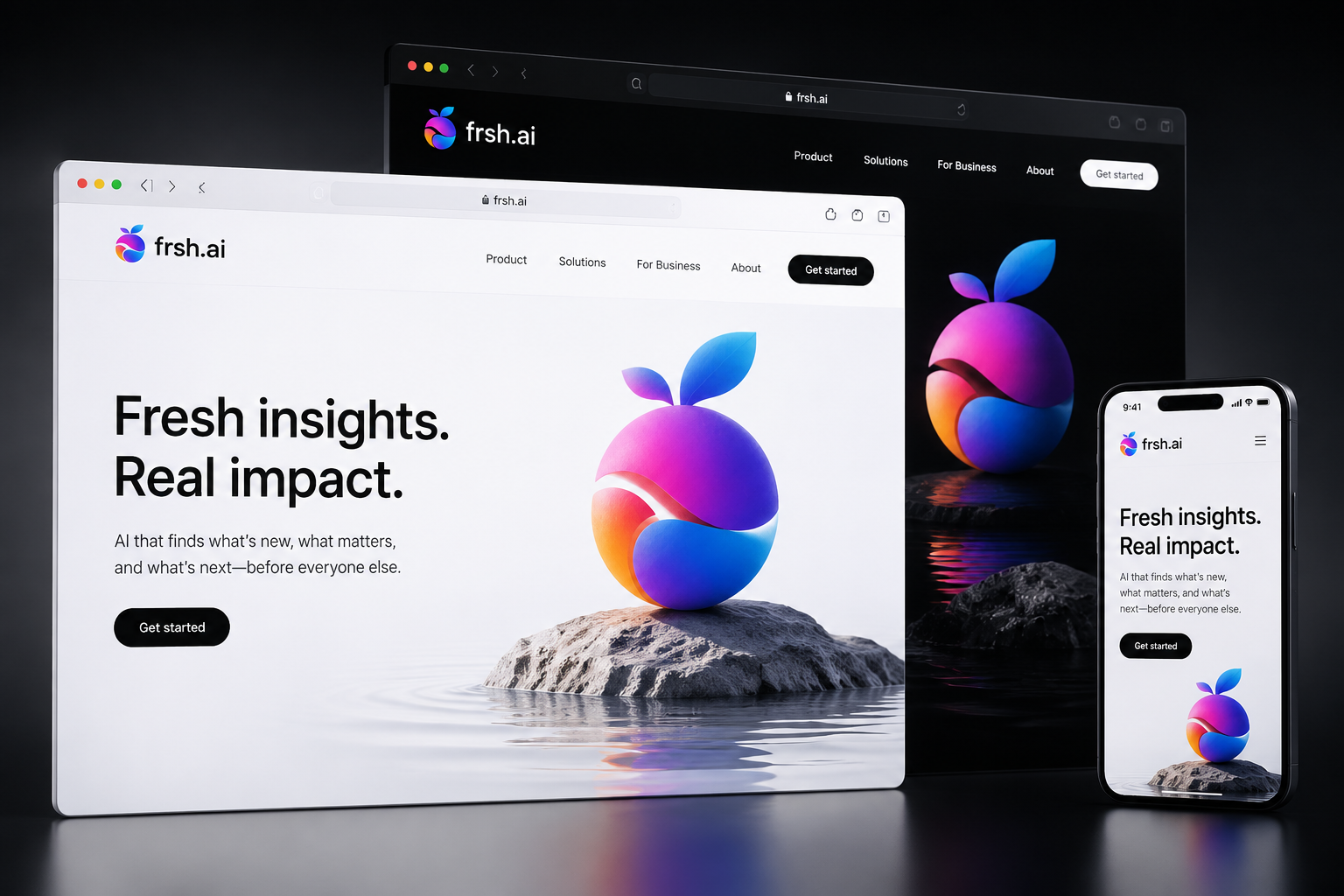 frsh.ai website concept preview