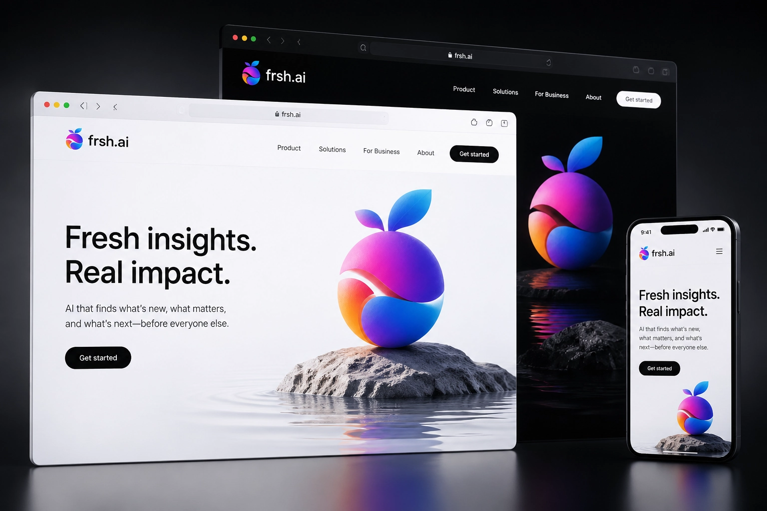 frsh.ai website concept preview