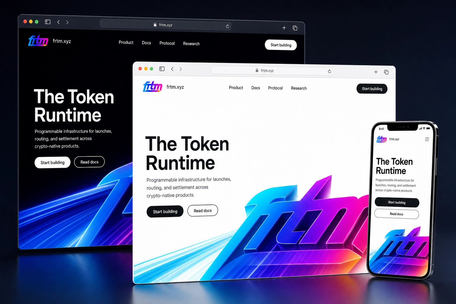 frtm.xyz website concept preview
