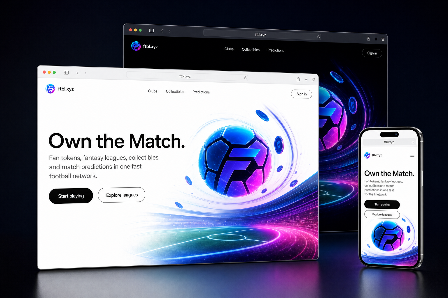 ftbl.xyz website concept preview enlarged