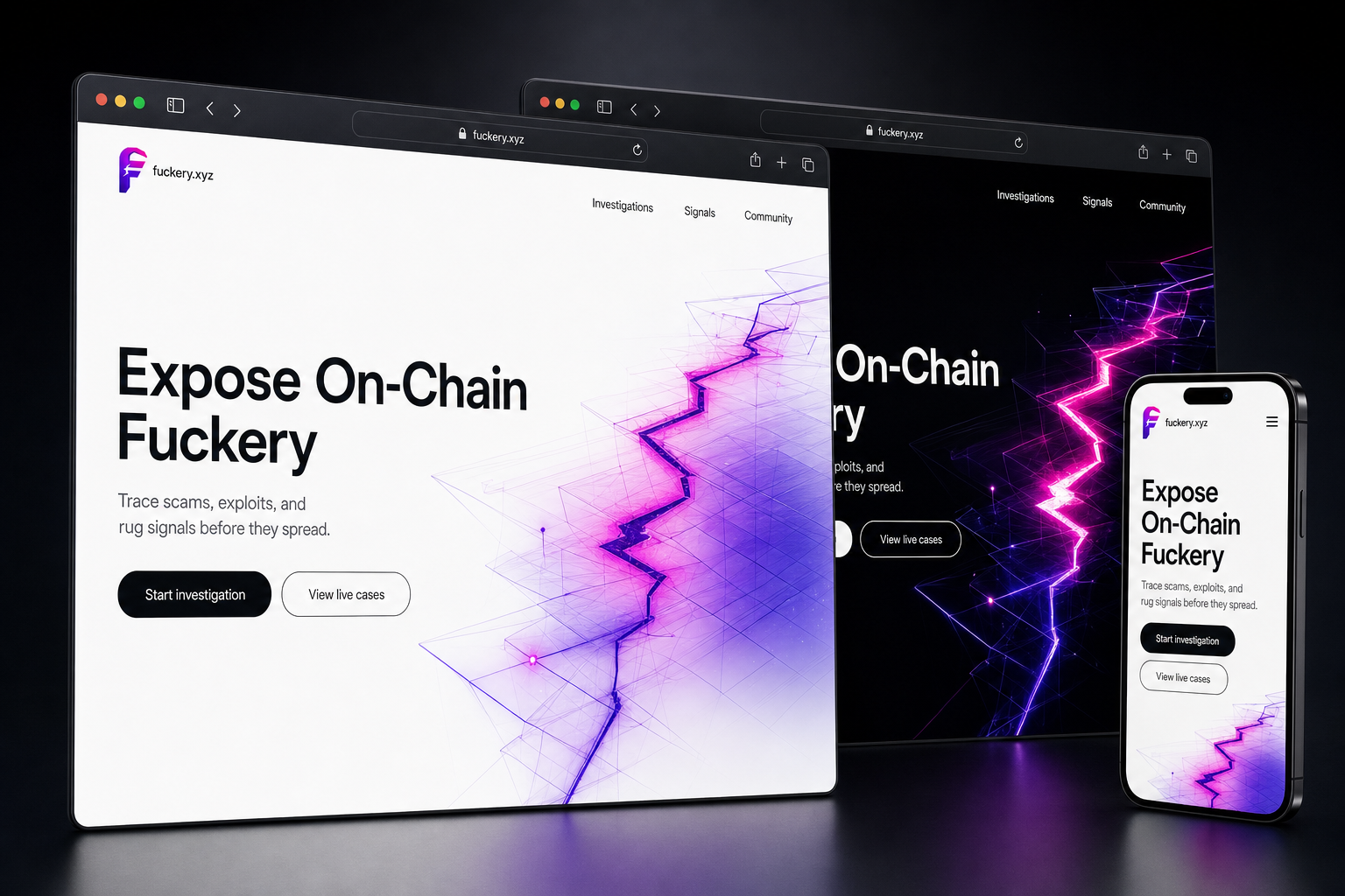 fuckery.xyz website concept preview enlarged