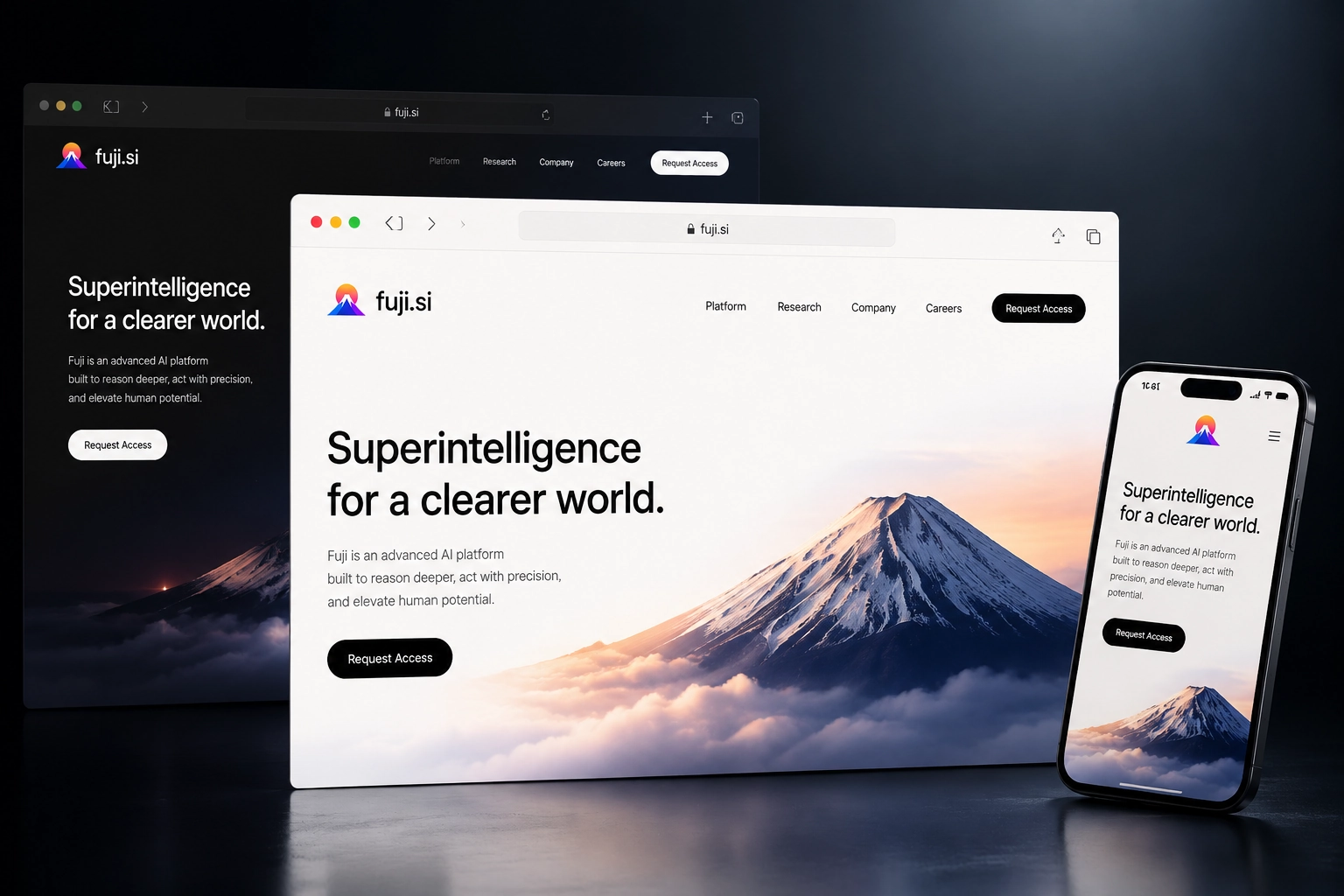fuji.si website concept preview