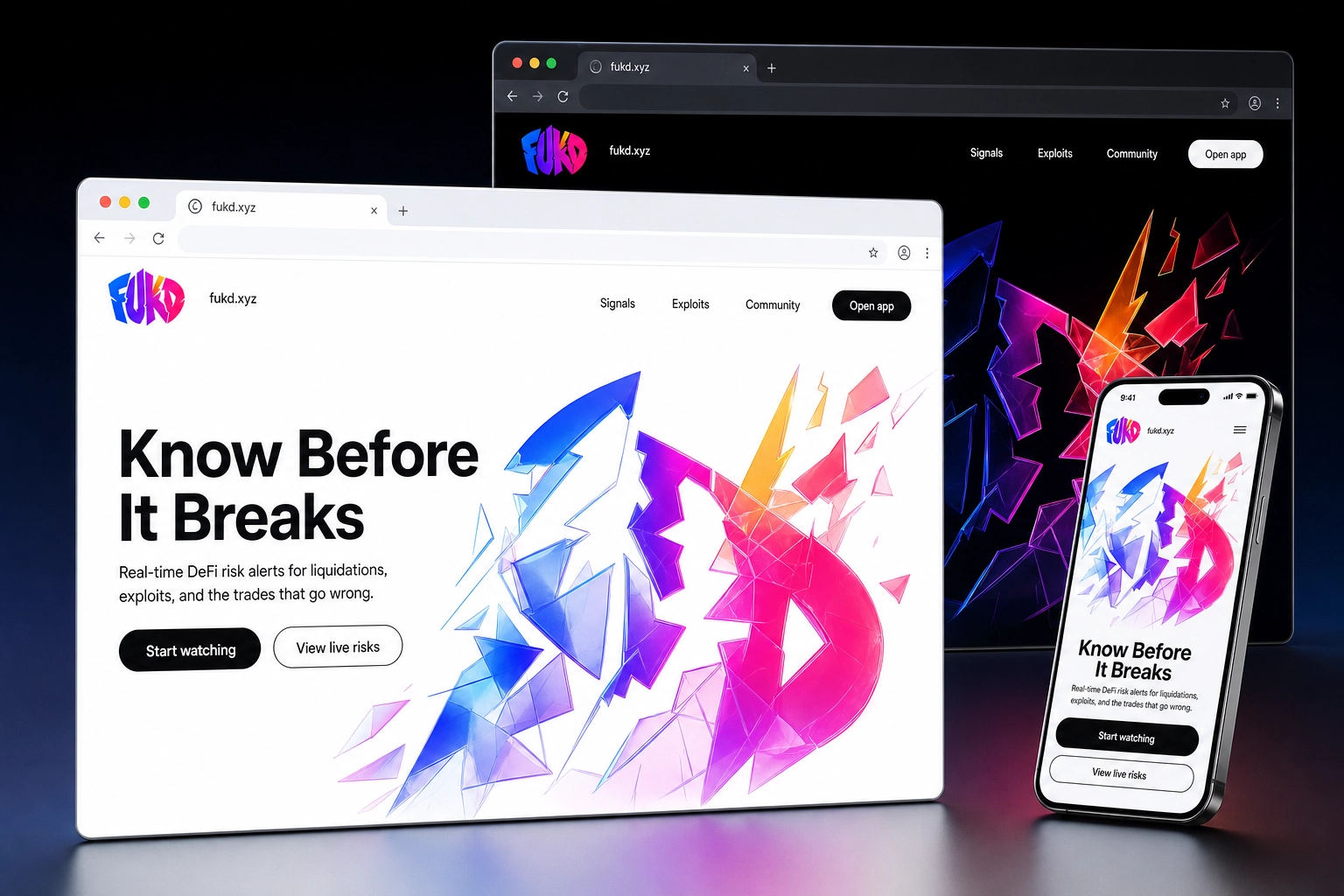 fukd.xyz website concept preview