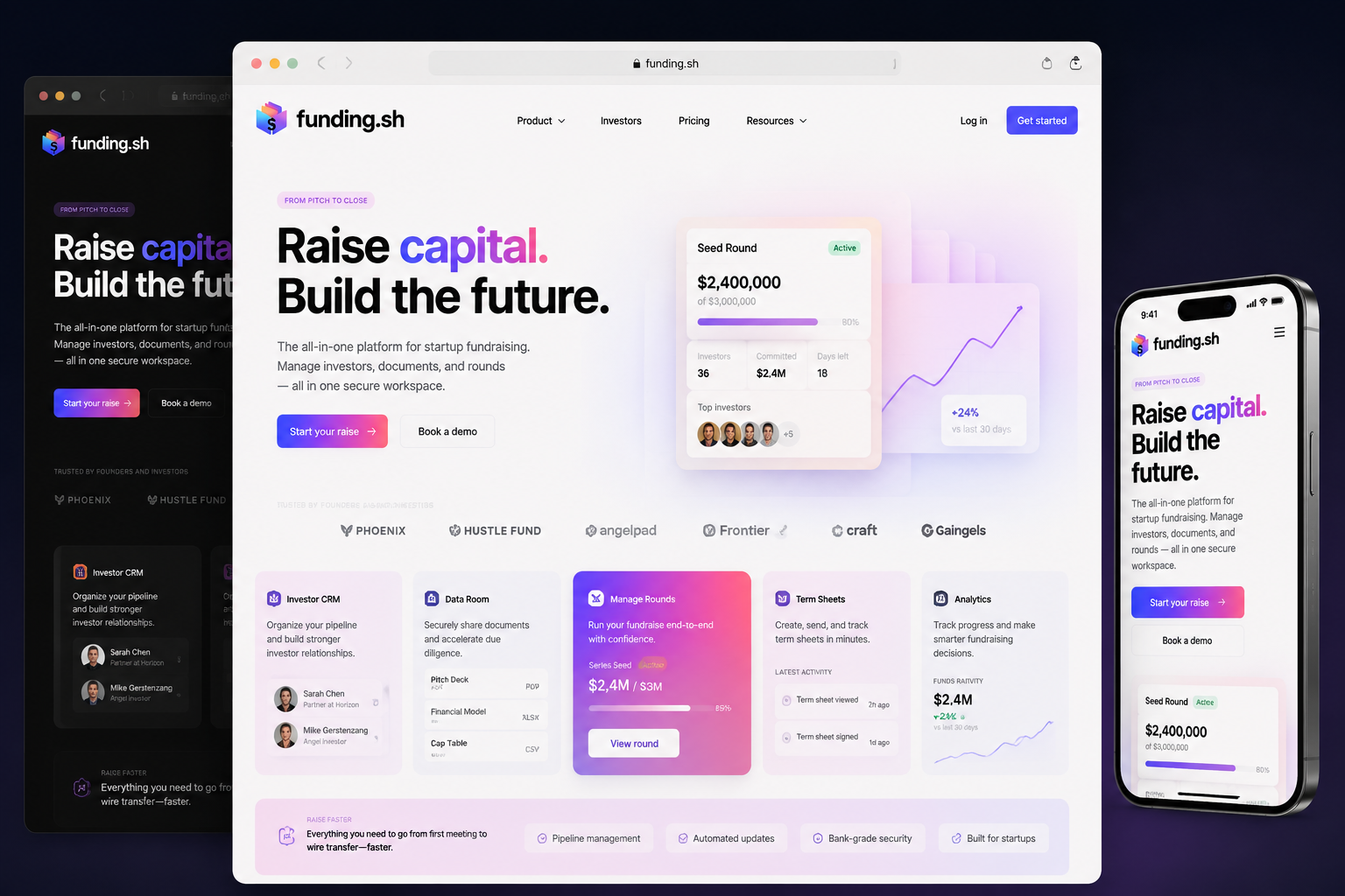 funding.sh website concept preview