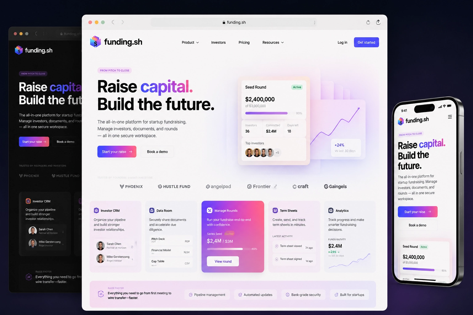 funding.sh website concept preview