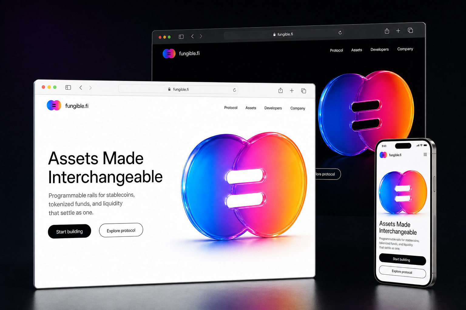 fungible.fi website concept preview