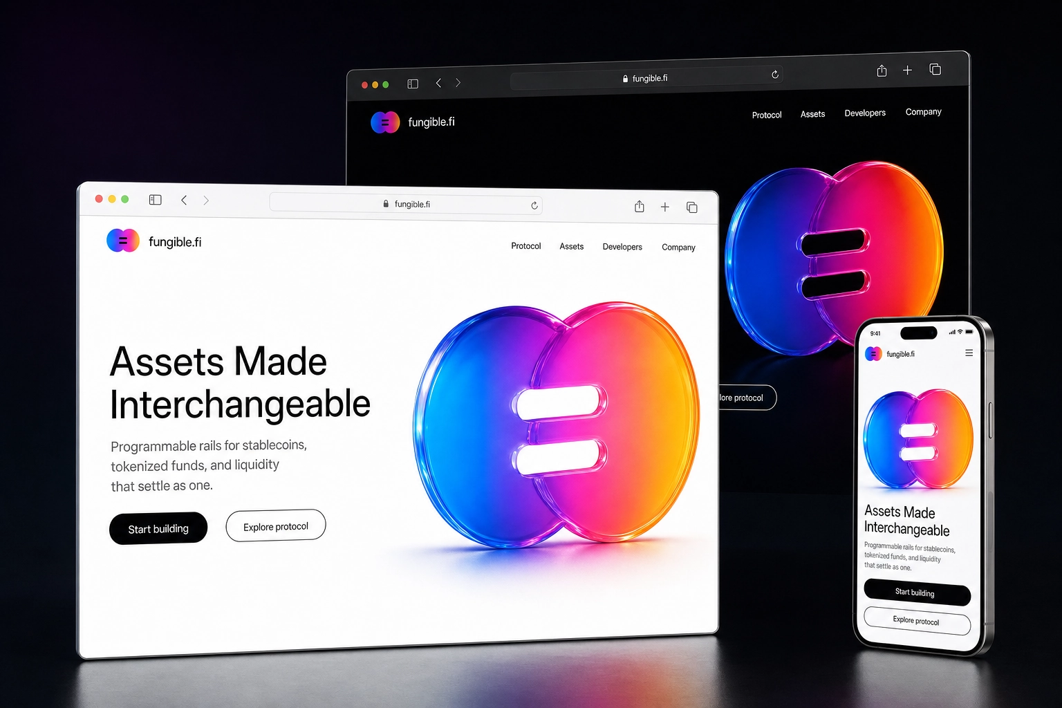fungible.fi website concept preview