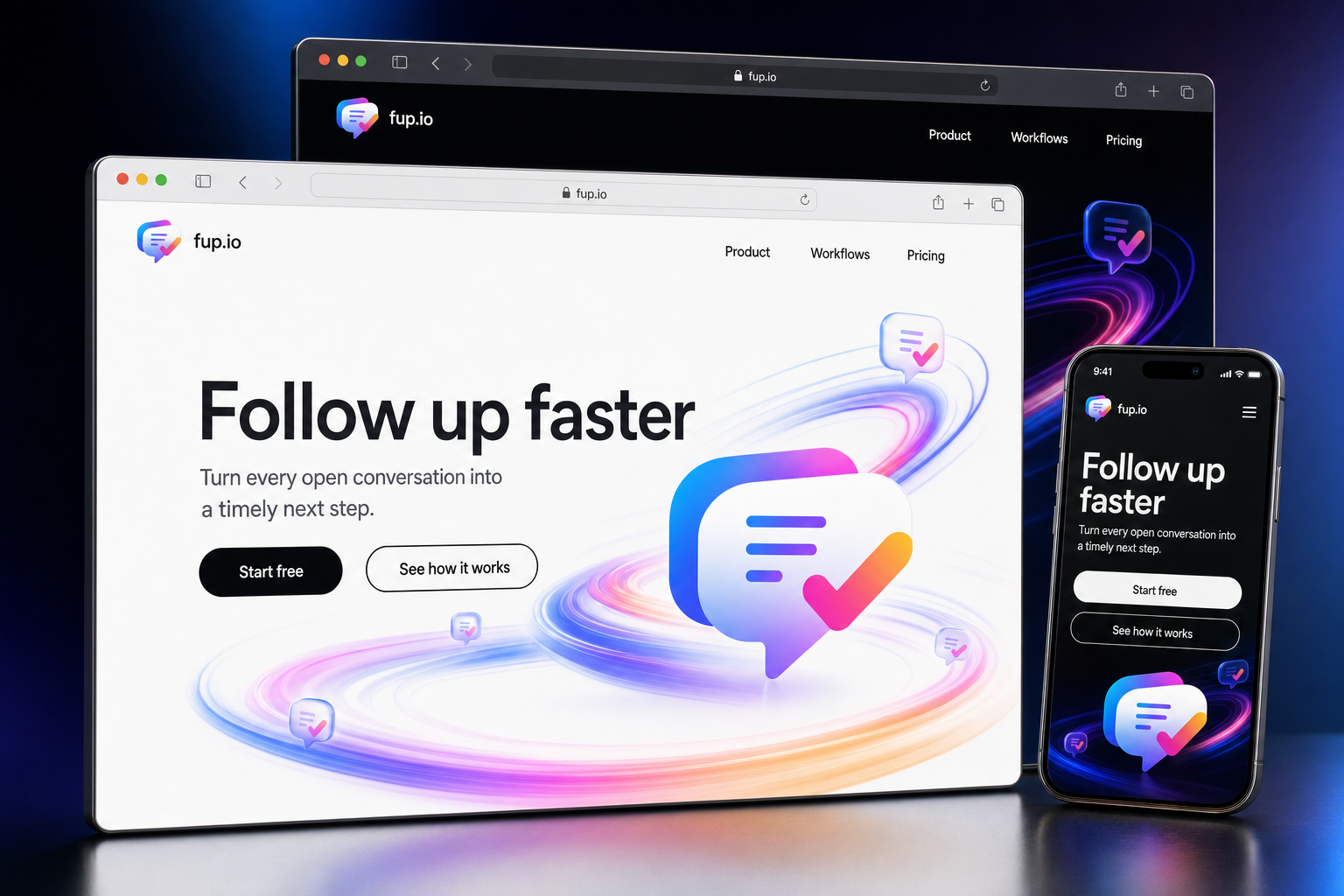 fup.io website concept preview