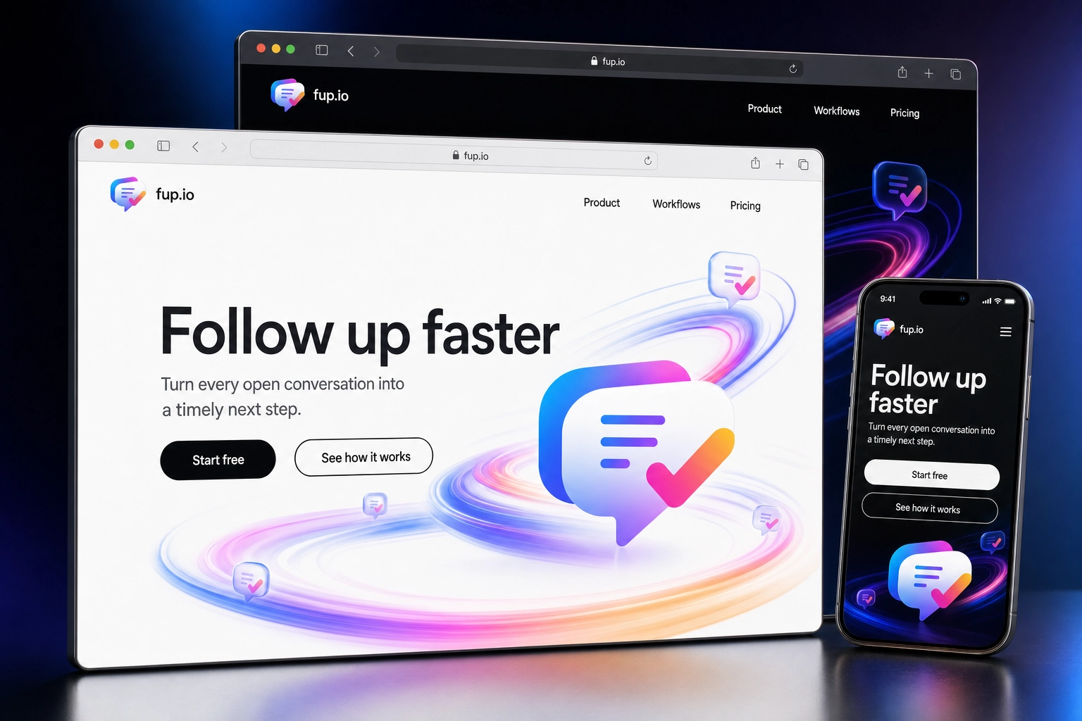 fup.io website concept preview