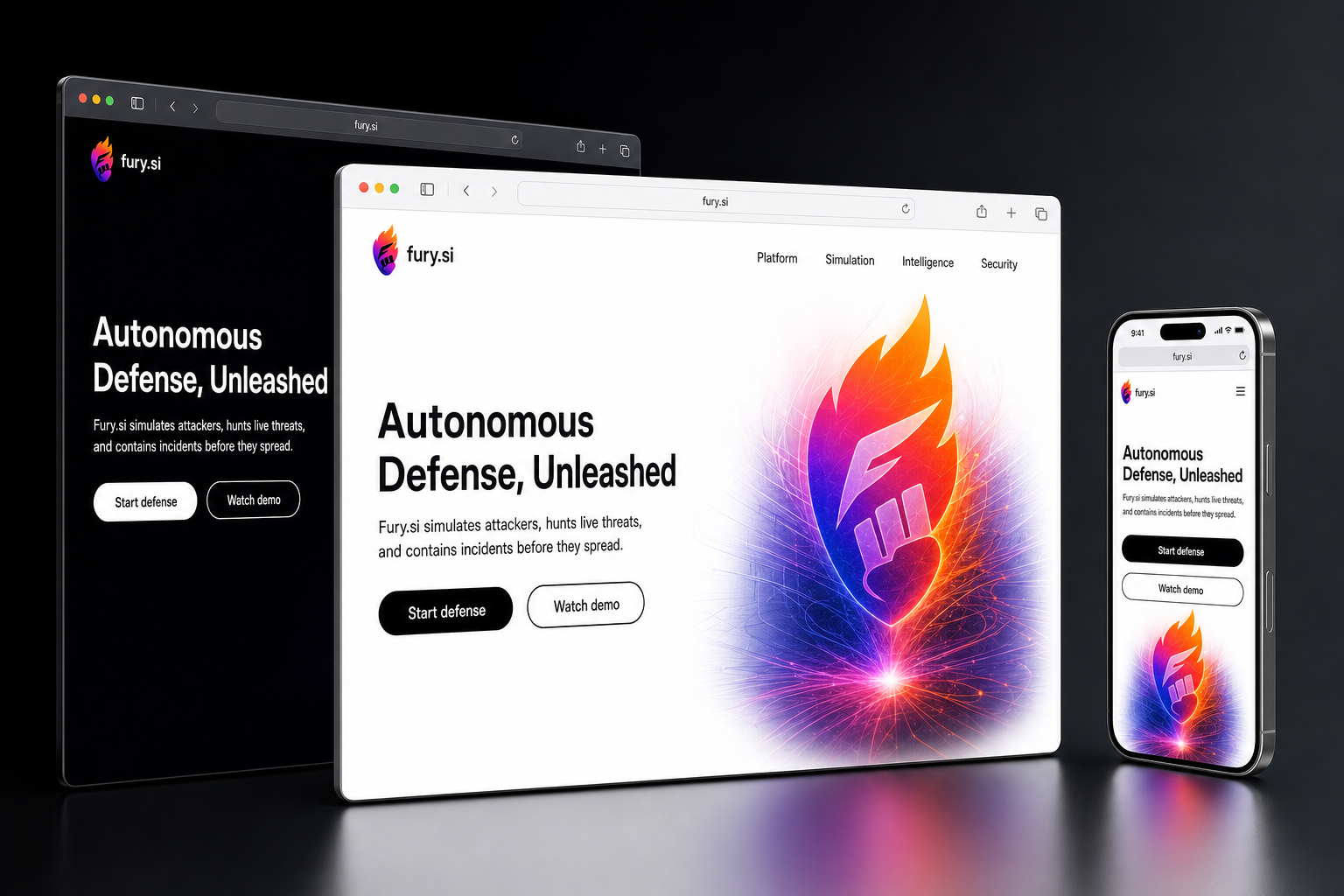 fury.si website concept preview