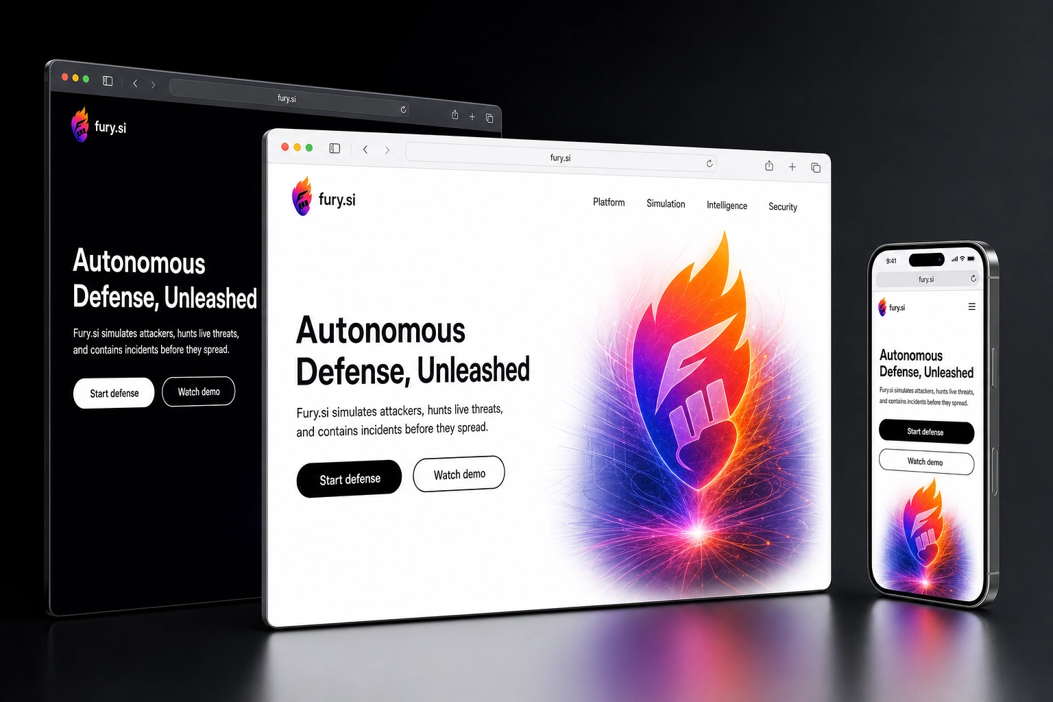 fury.si website concept preview