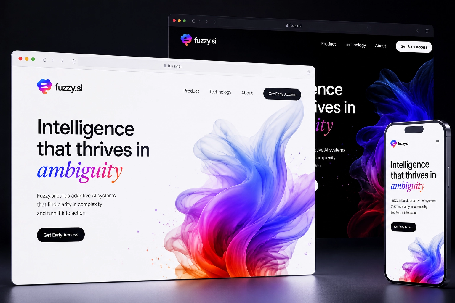 fuzzy.si website concept preview