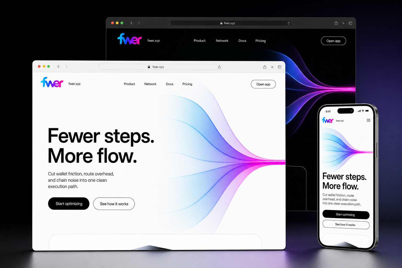 fwer.xyz website concept preview enlarged