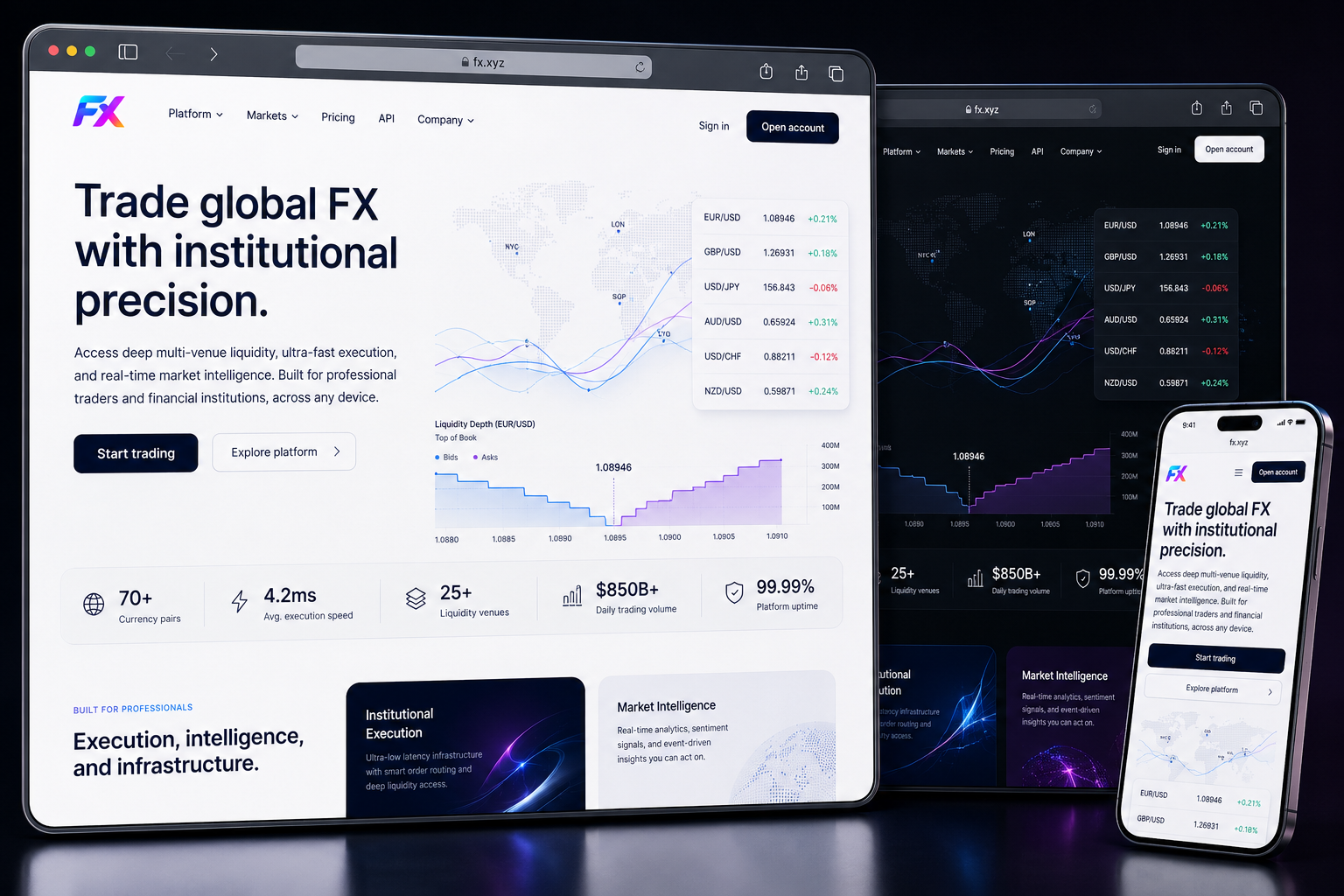 fx.xyz website concept preview