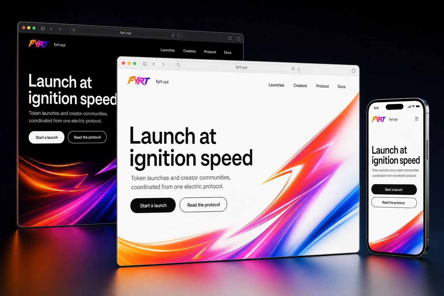 fyrt.xyz website concept preview