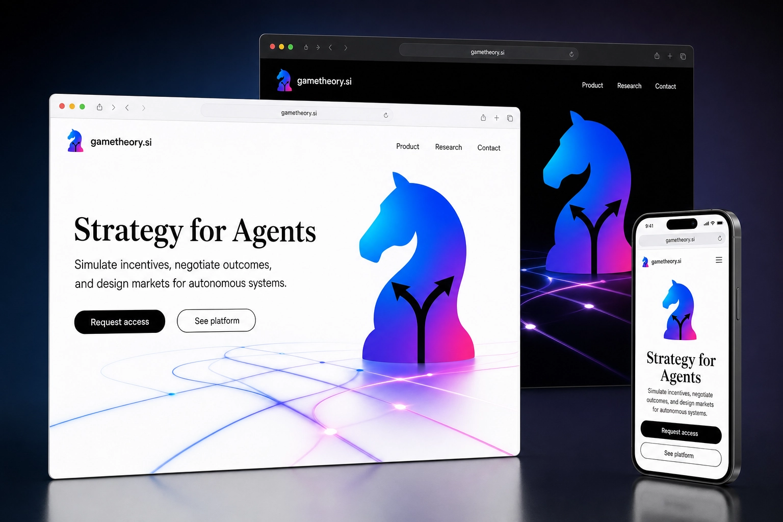 gametheory.si website concept preview