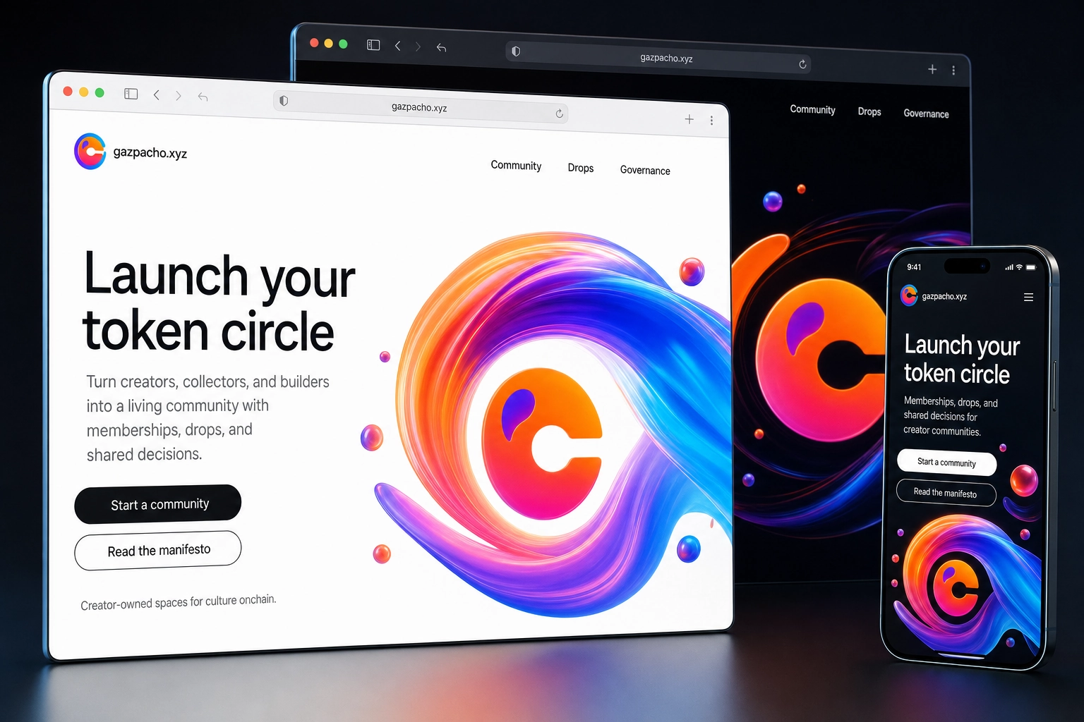 gazpacho.xyz website concept preview