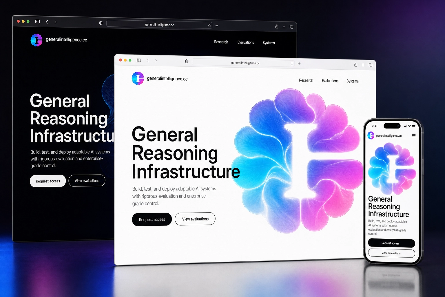 generalintelligence.cc website concept preview