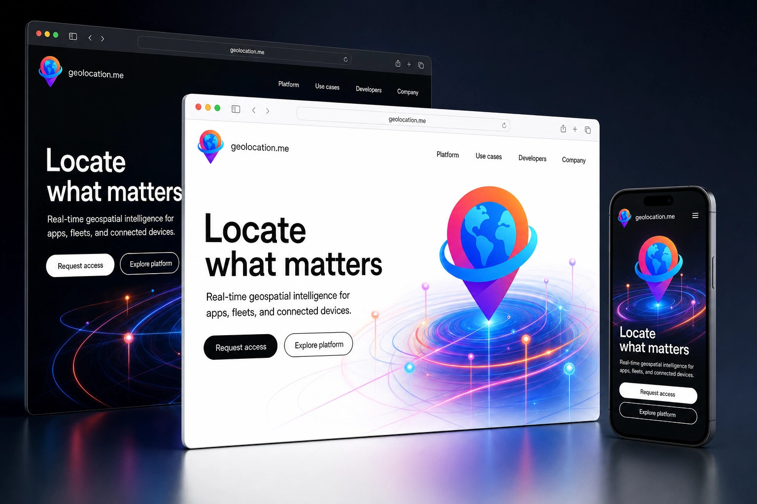 geolocation.me website concept preview