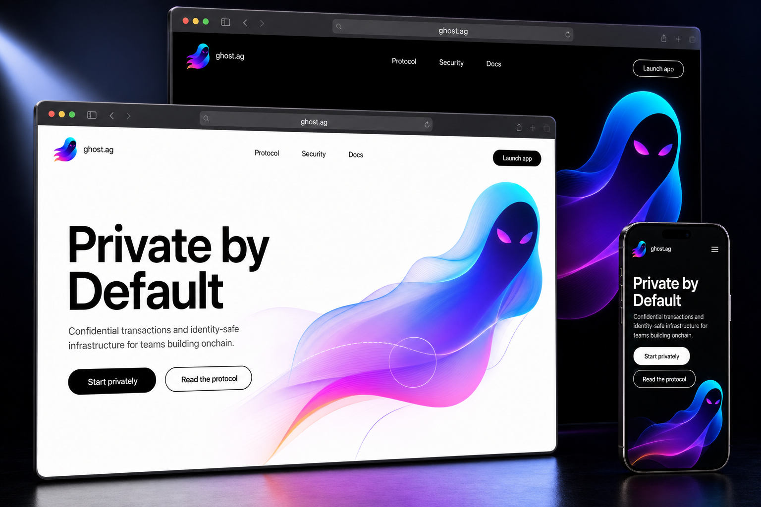 ghost.ag website concept preview