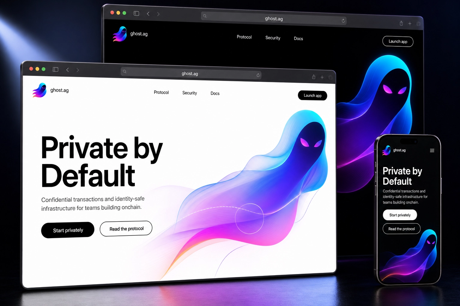 ghost.ag website concept preview
