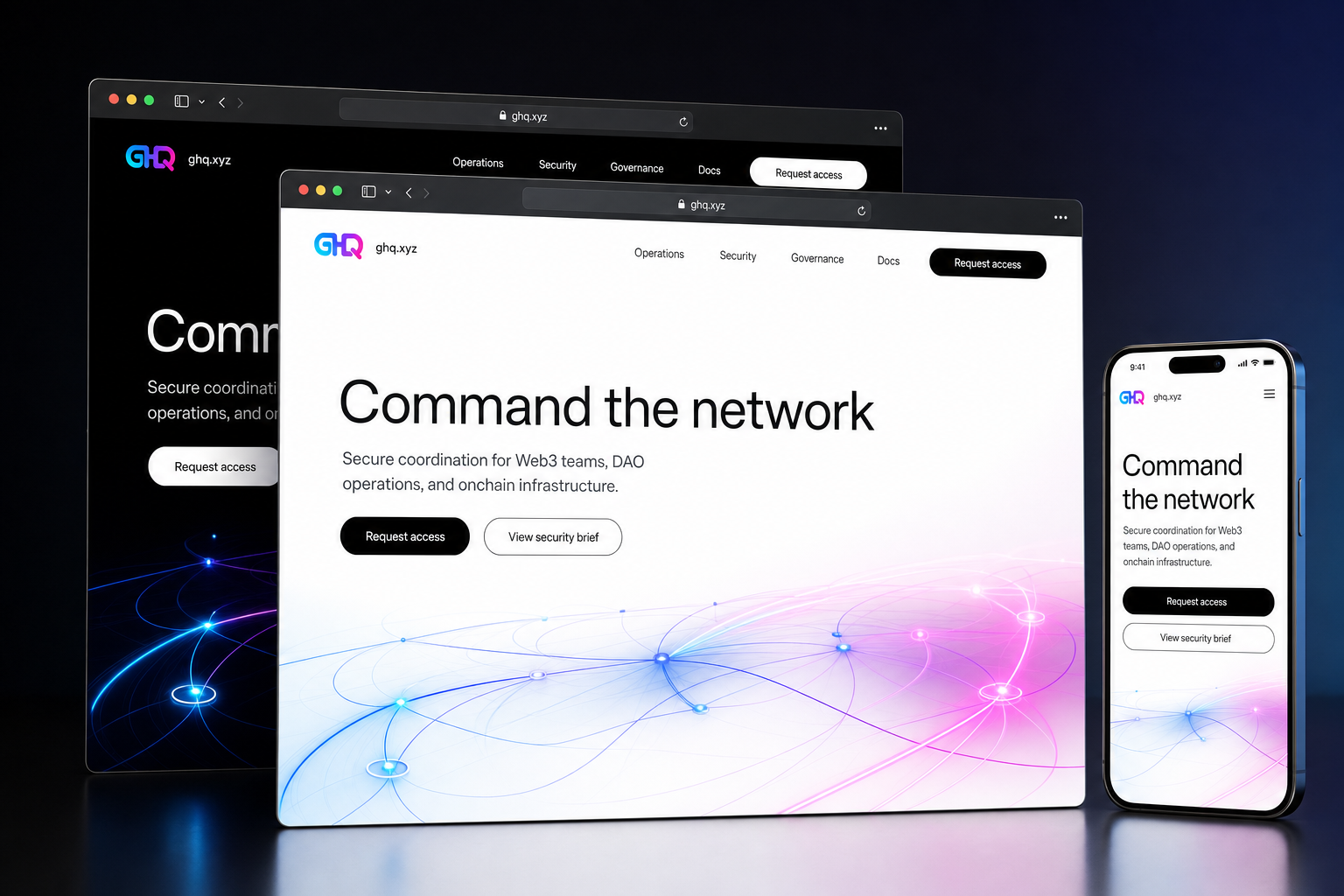 ghq.xyz website concept preview