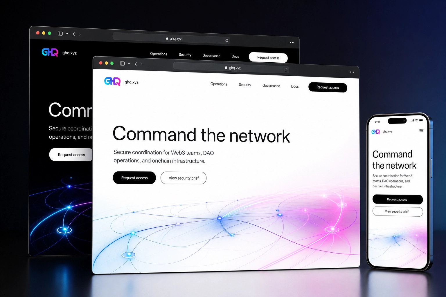 ghq.xyz website concept preview