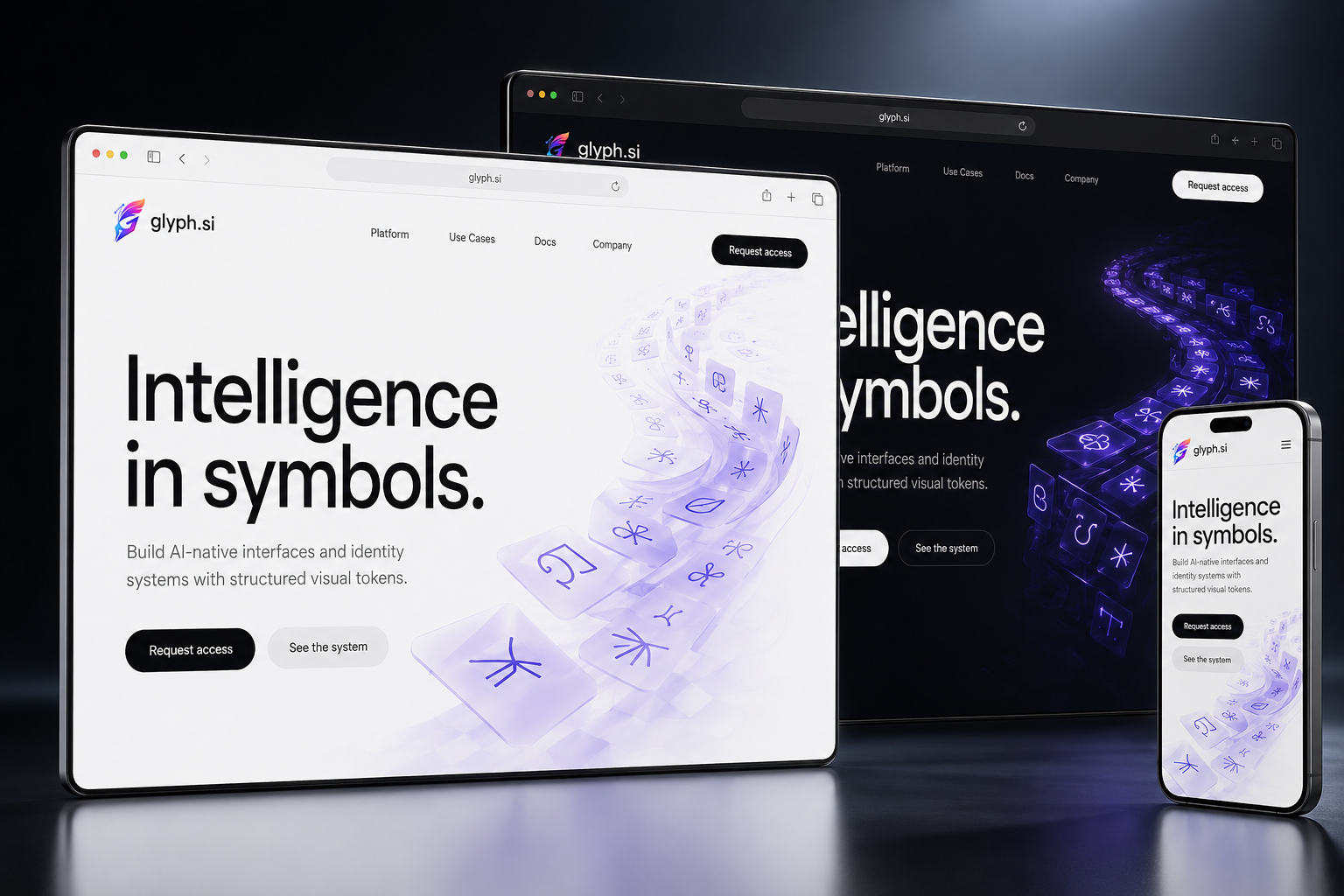 glyph.si website concept preview