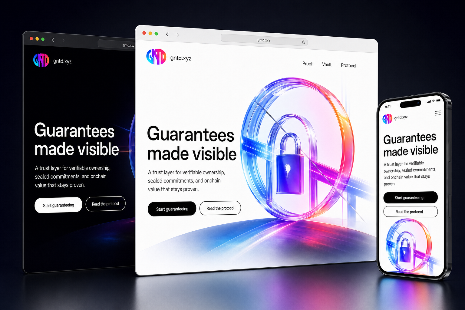 gntd.xyz website concept preview enlarged