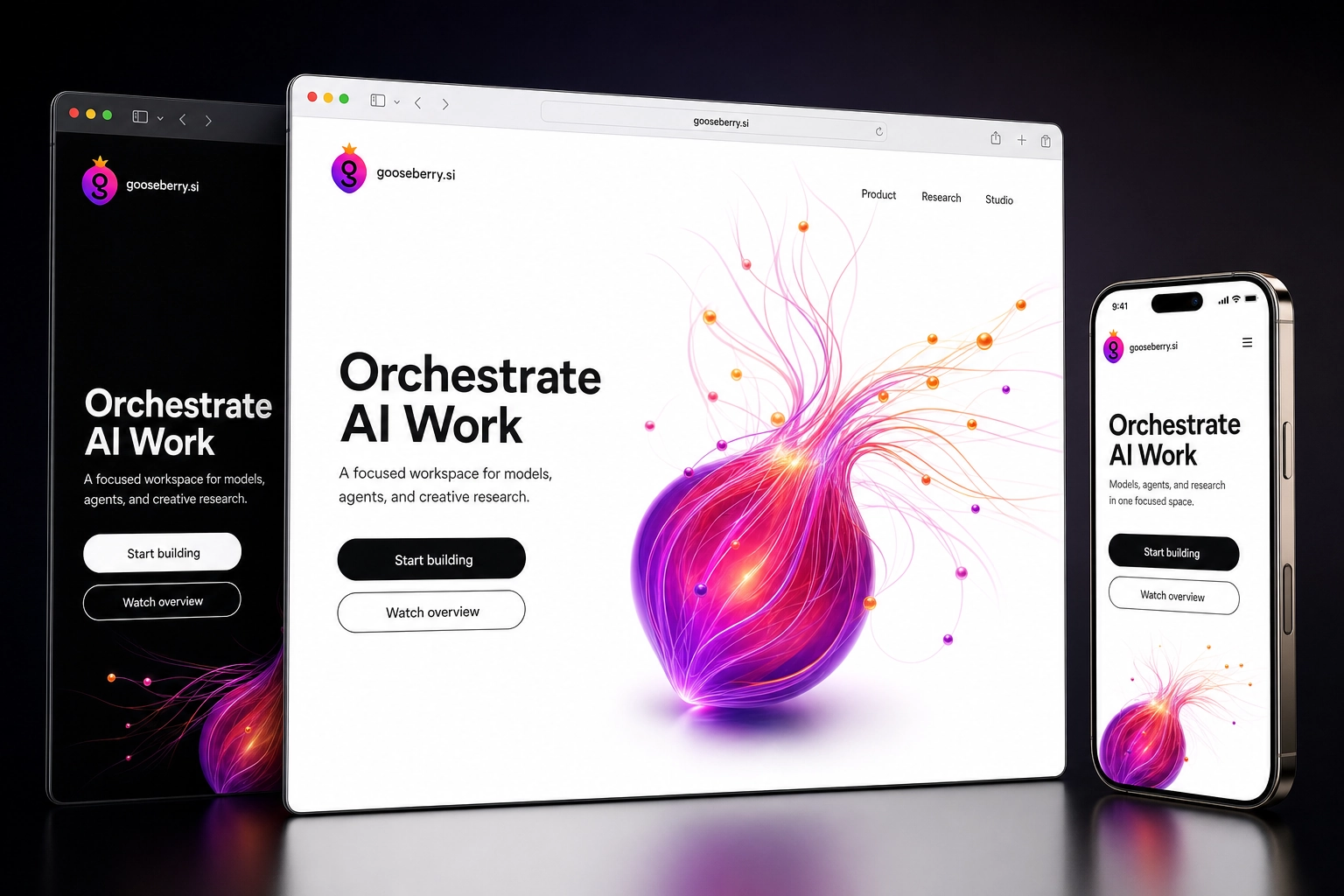 gooseberry.si website concept preview