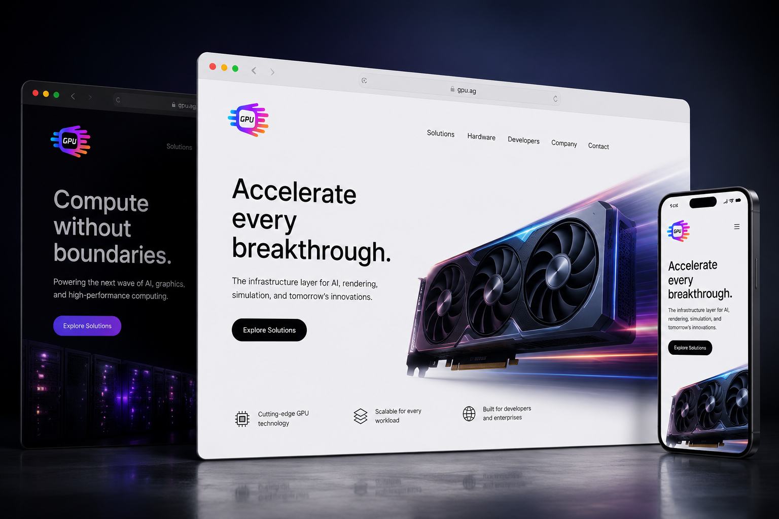 gpu.ag website concept preview