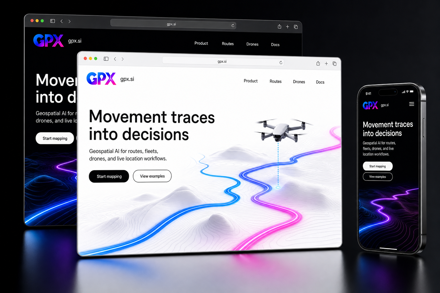 gpx.si website concept preview enlarged