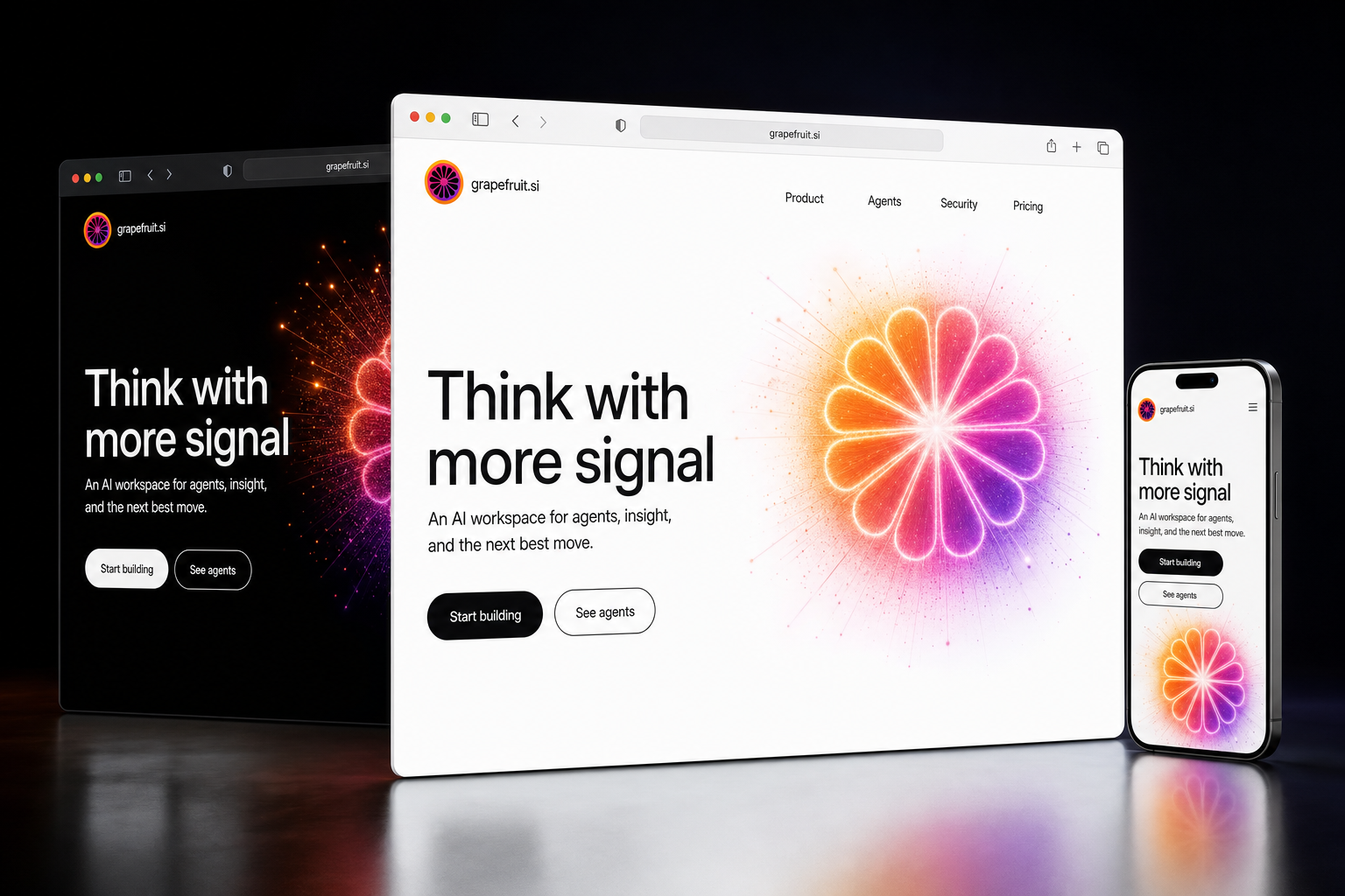 grapefruit.si website concept preview enlarged