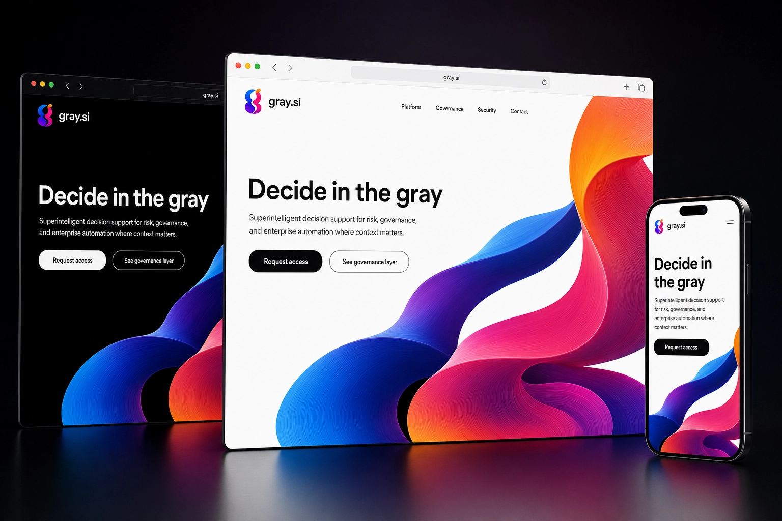 gray.si website concept preview