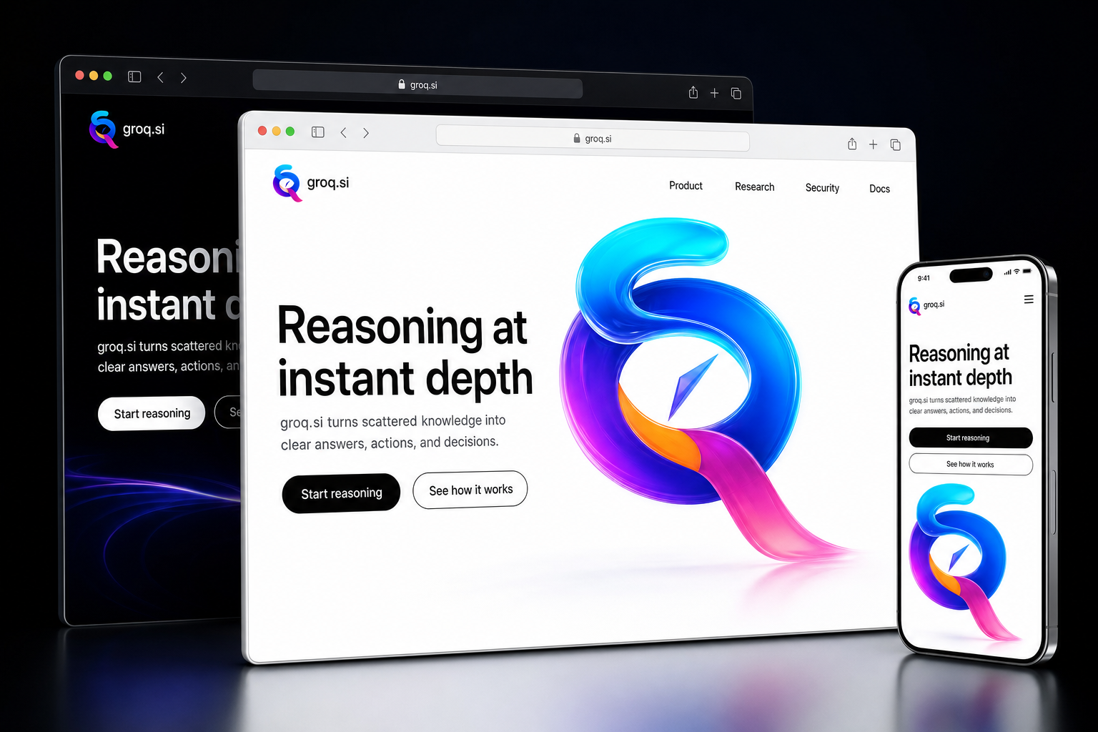 groq.si website concept preview