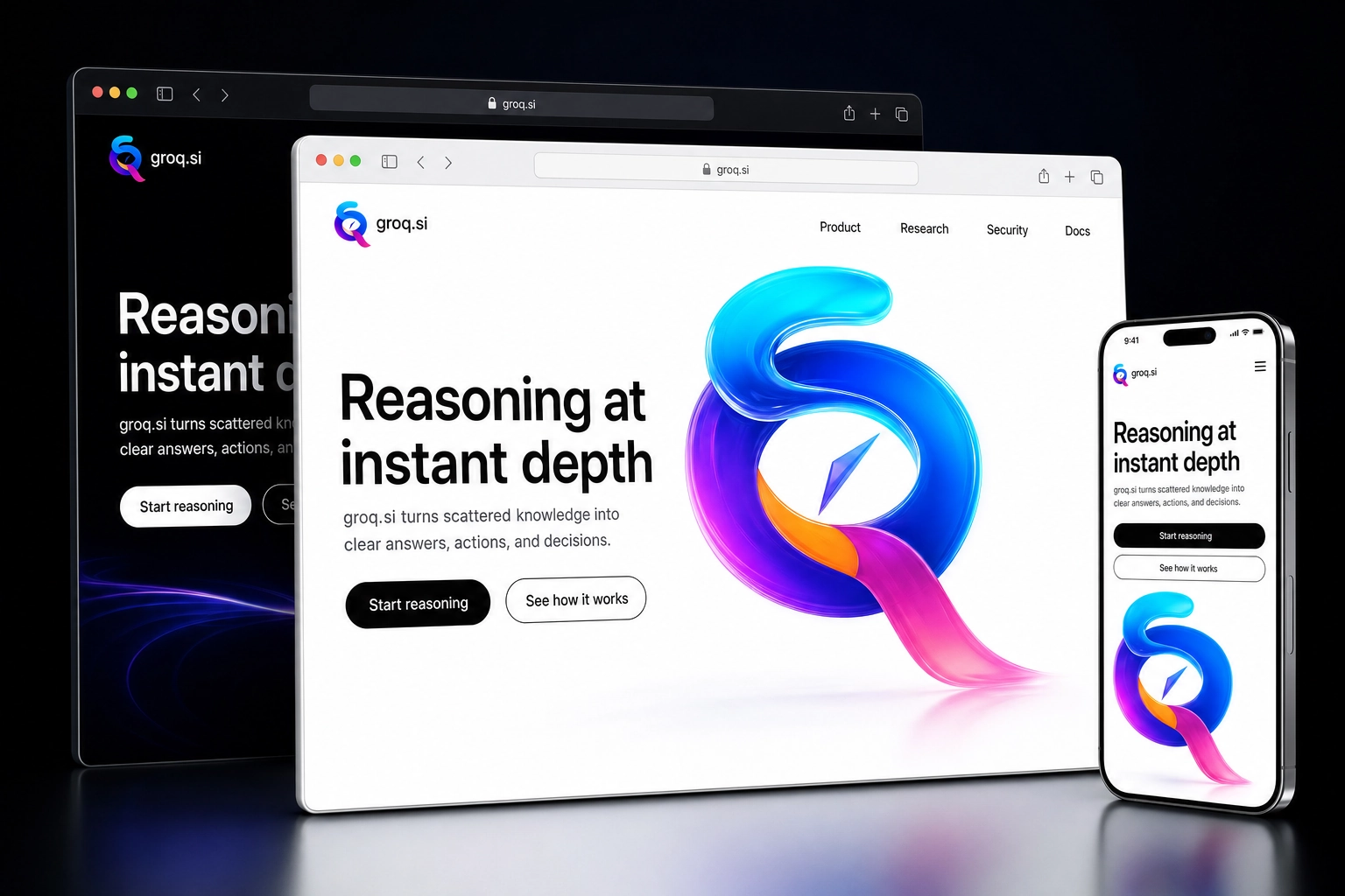 groq.si website concept preview