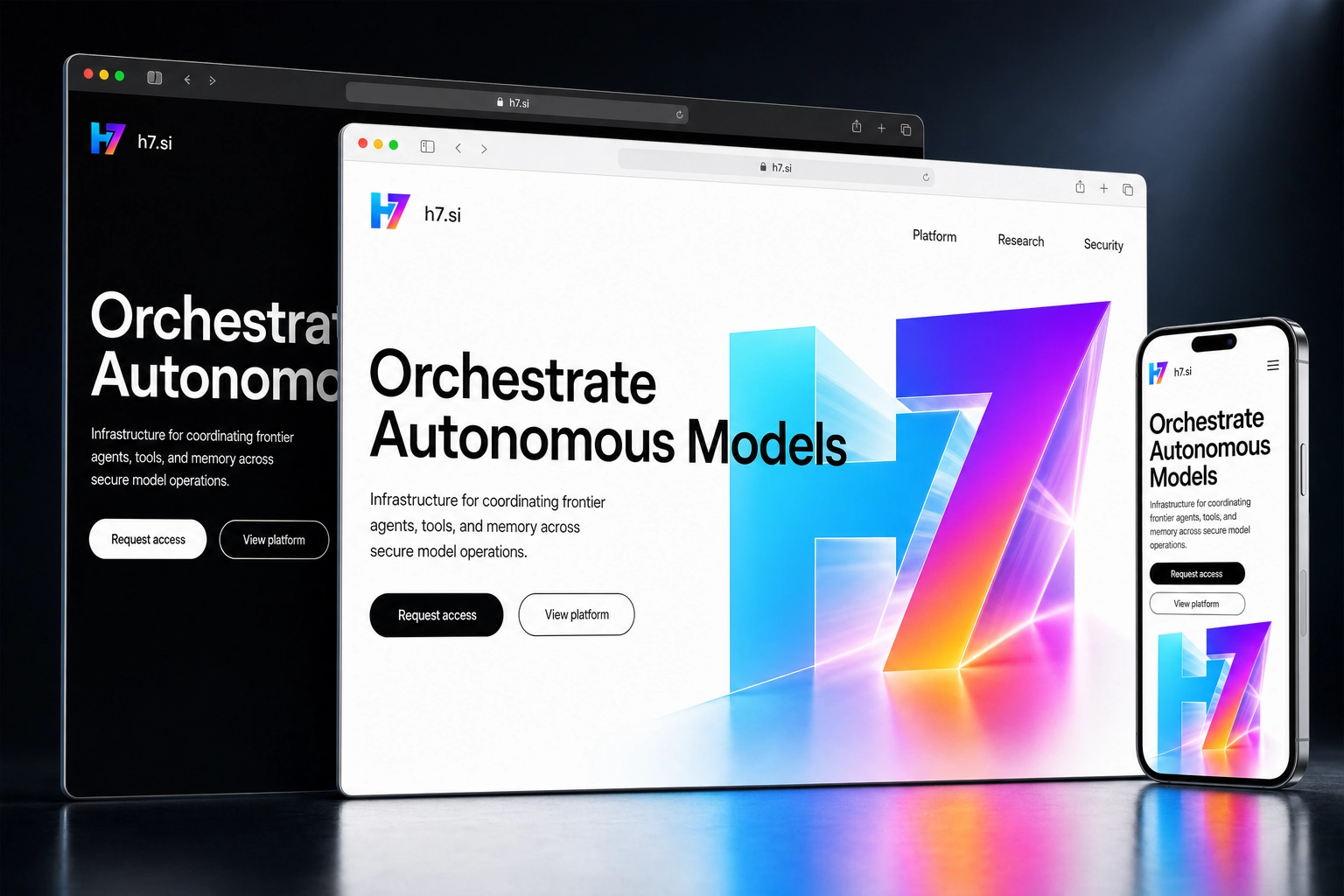h7.si website concept preview