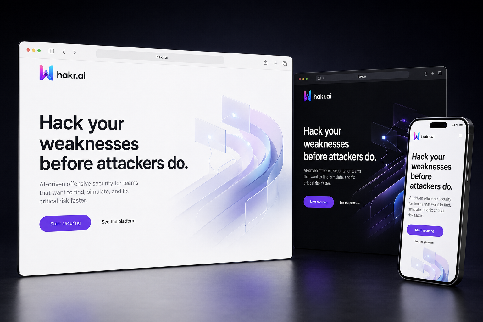hakr.ai website concept preview