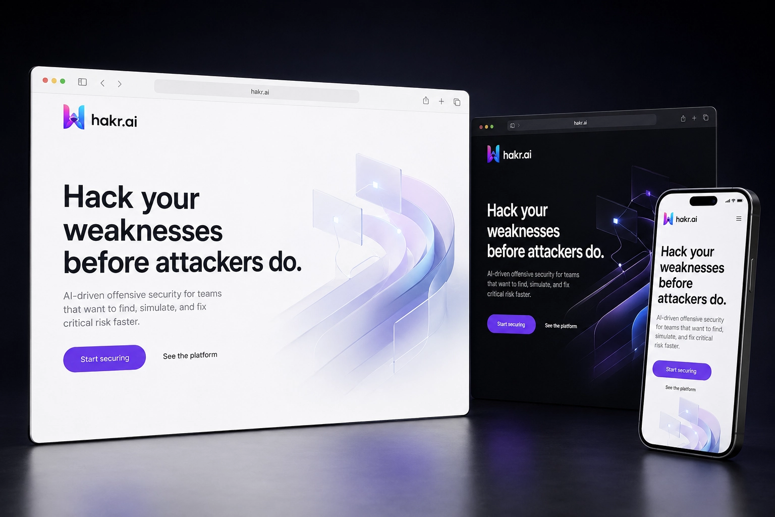 hakr.ai website concept preview