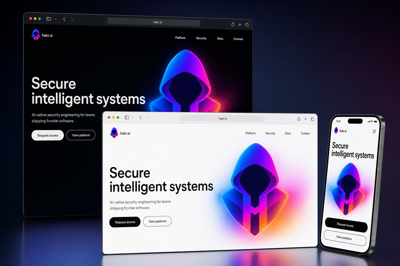 hakr.si website concept preview