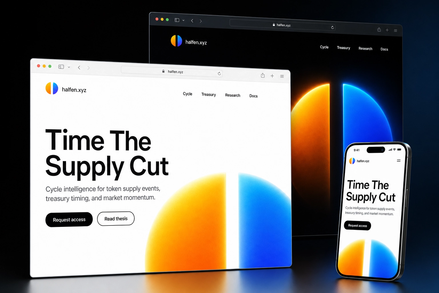 halfen.xyz website concept preview