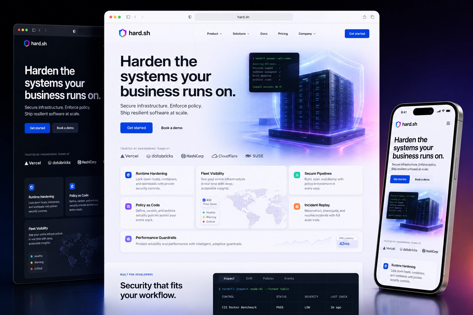 hard.sh website concept preview