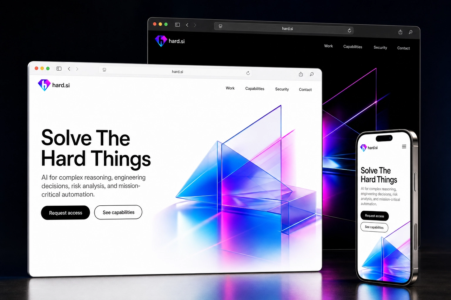 hard.si website concept preview