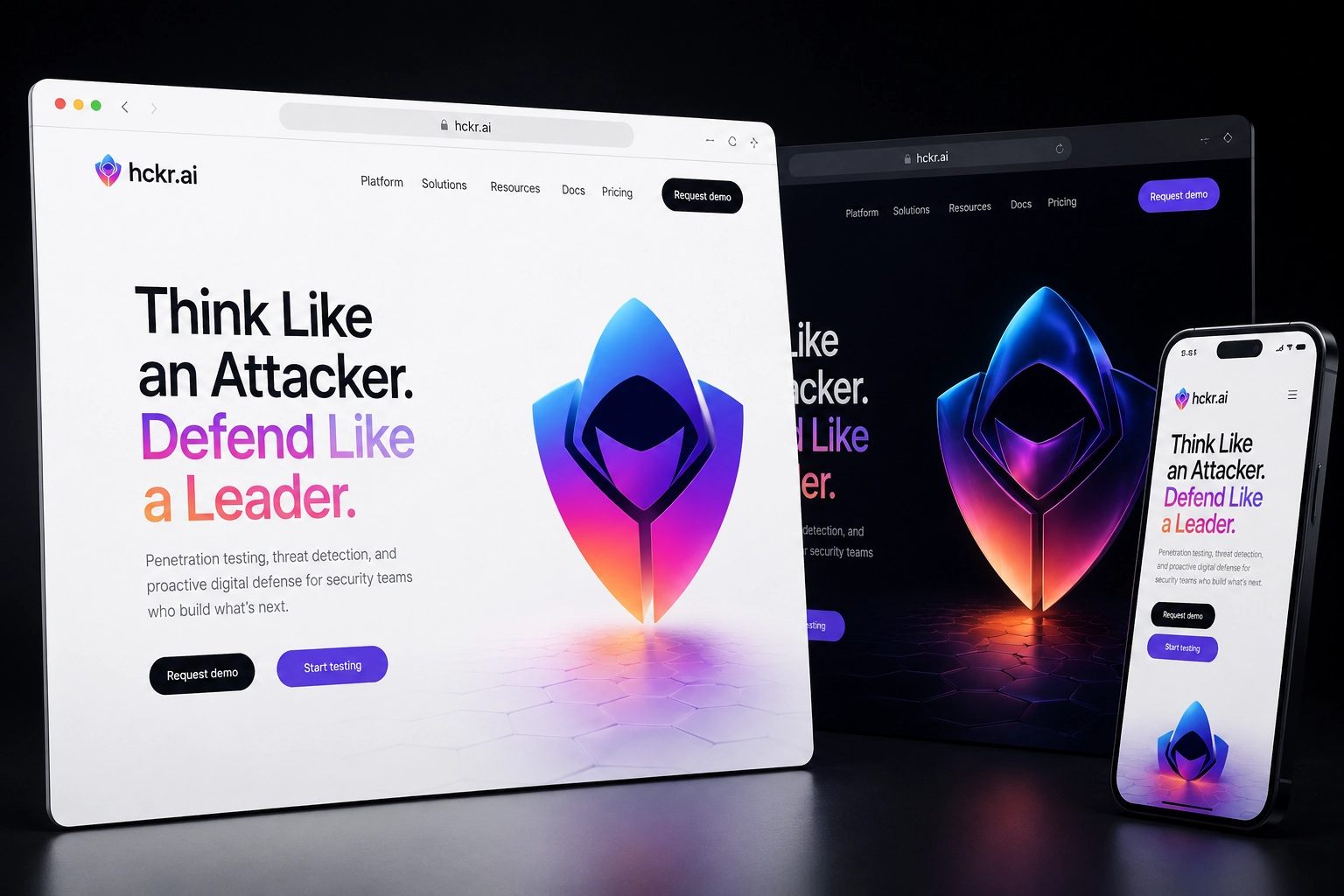 hckr.ai website concept preview
