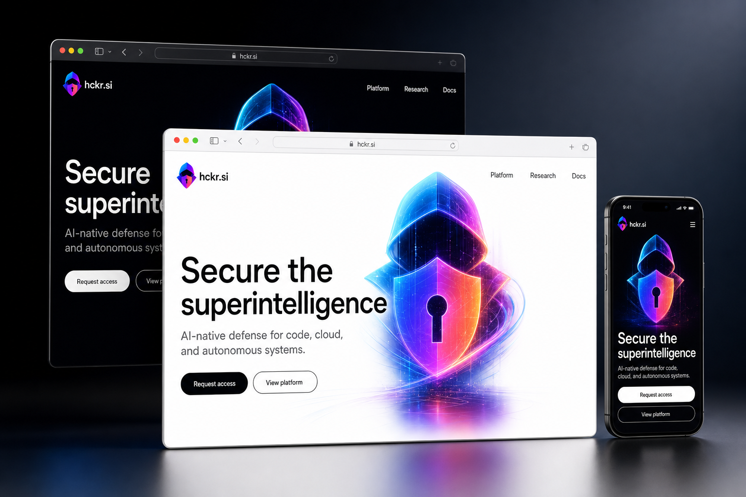 hckr.si website concept preview